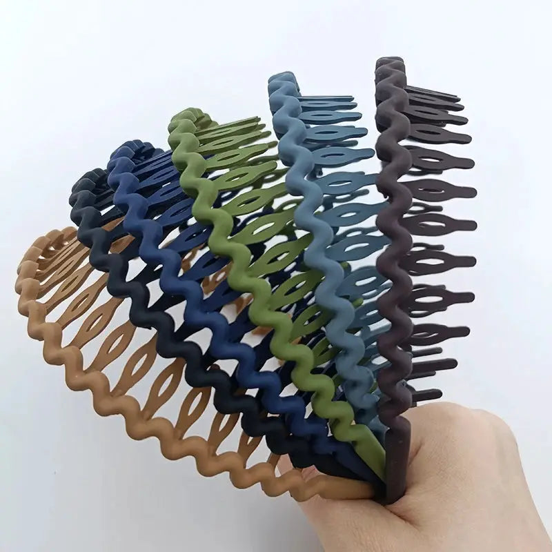 Frosted Color Hair Clips And Headband For Women Non Slip Grip Teeth Simple Pressure Hair Accessories Pack Of 1 2 3