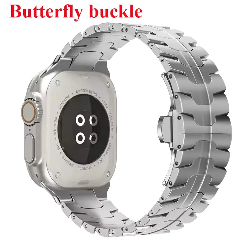 Stainless Steel Strap For Apple Watch Series 11 10 9 8 SE 3 46mm 45mm 42mm 44mm Metal Bracelet Band For iWatch Ultra 3/2/1 49mm