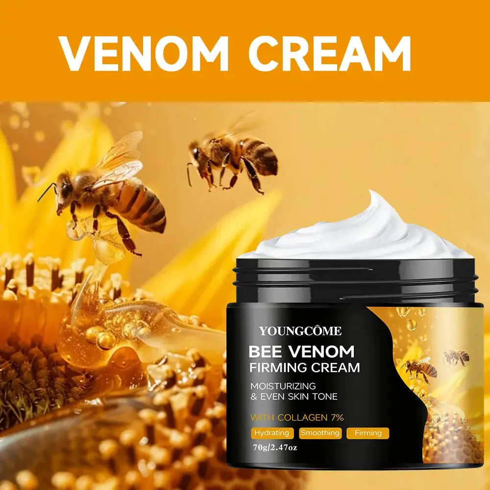 Premium Bee Venom Cream For Face And Neck With Collagen Boost Skin Firming And Hydrating Natural Non Greasy
