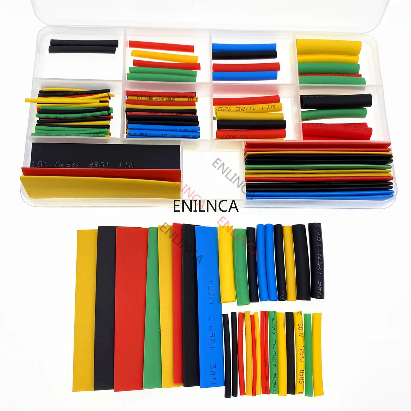 Heat Shrink Tubing Kit 127 To 750 Pcs Polyolefin Thermoresistant Insulation Sleeving For Electrical Wires And Cables