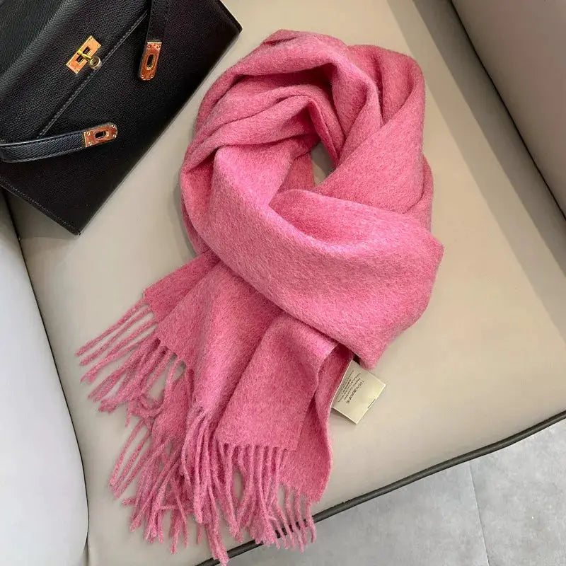 NordicWeave Winter Narrow Wool Scarf 28 Color Options 100 Percent Wool Lightweight Yet Warm Unisex