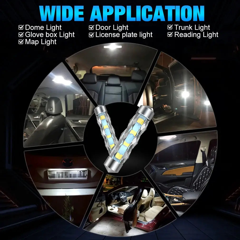 XSTORM C5W LED Dome Light bulbs pair for CANBUS car interior, door and trunk lights (31–41mm)