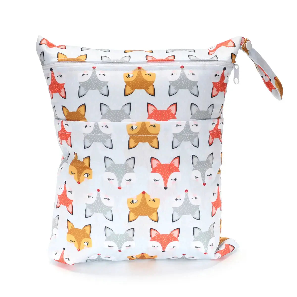Sigzagor Wet Dry Bag With Two Zippers Waterproof Reusable 36cm By 29cm For Baby Diapers Nappies Soiled Clothes Swimwear