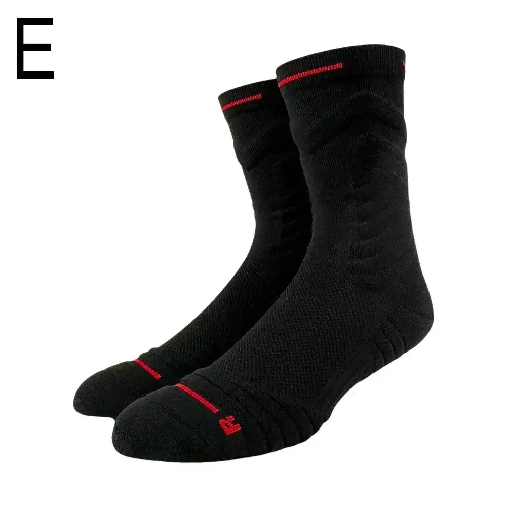 Bullfight 2.0 Men's High Top Sports Towel Basketball Socks With Ankle Support Cushioned Moisture Wicking