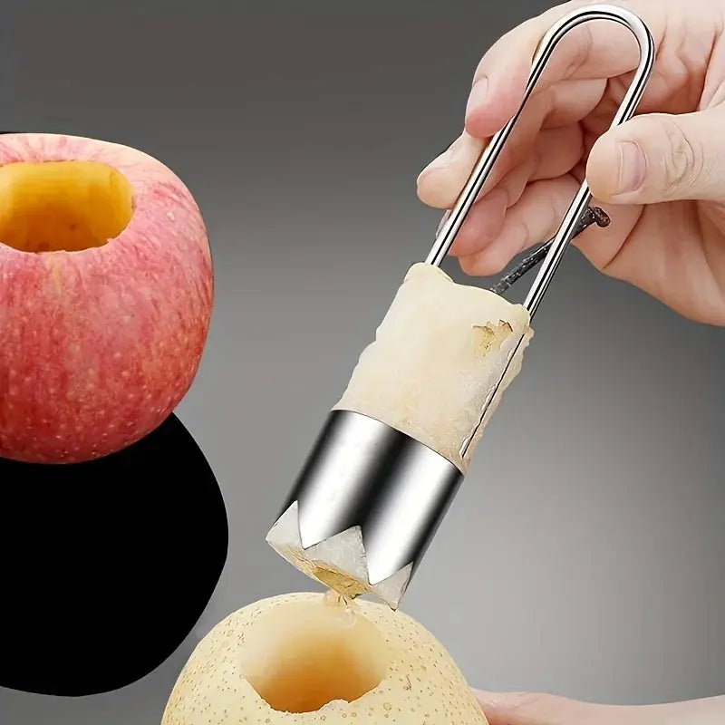 Stainless Steel Corer Portable Core Remover For Fruits And Vegetables Kitchen Tool For Pitting Chili Peppers Melons