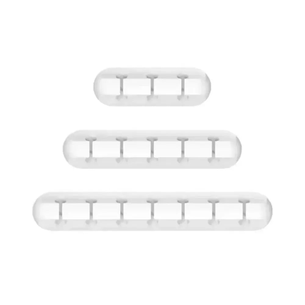 FlexGuard Silicone USB Cable Winder and Wire Organizer with Self Adhesive Clips for Mouse Keyboard Headset iPhone Huawei