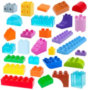 6 Piece Big Building Block Accessories Compatible With Enlighten Large Bricks Foundation Blocks Educational Toy