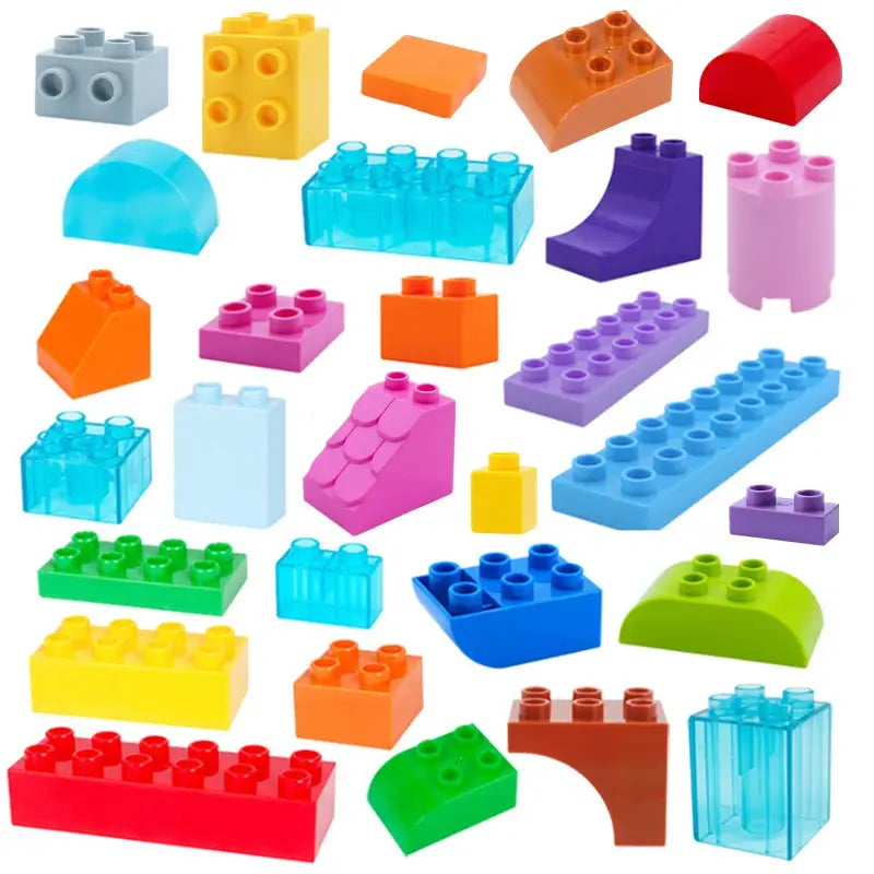 6 Piece Big Building Block Accessories Compatible With Enlighten Large Bricks Foundation Blocks Educational Toy