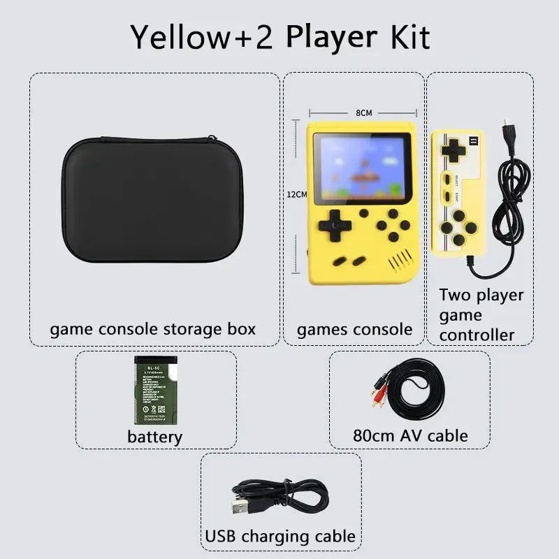Handheld Game Console With 500 Plus Classic Games, Game Boy Emulator, TV Output, Rechargeable Battery For Kids