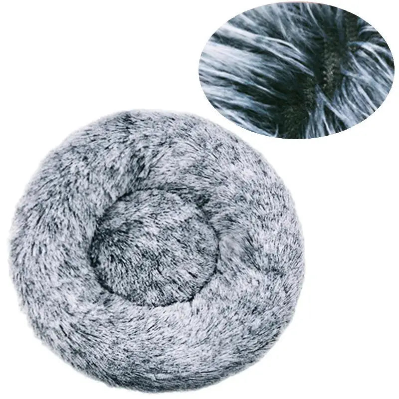 40-90cm Round Pet Bed In 6 Sizes For Large Dogs And Cats Super Soft Plush Bed For Winter Warmth