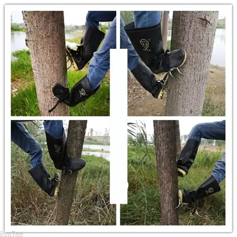 Tree Climbing Spikes Steel Five Claw Design Pole Climbing Tool For Hunting Hiking And Ice Climbing