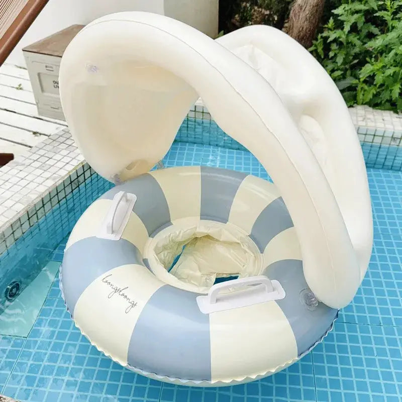 Roosin Baby Pool Float Ring Inflatable Swim Ring For Kids Under Six Safe Buoyancy Seat For Water Play