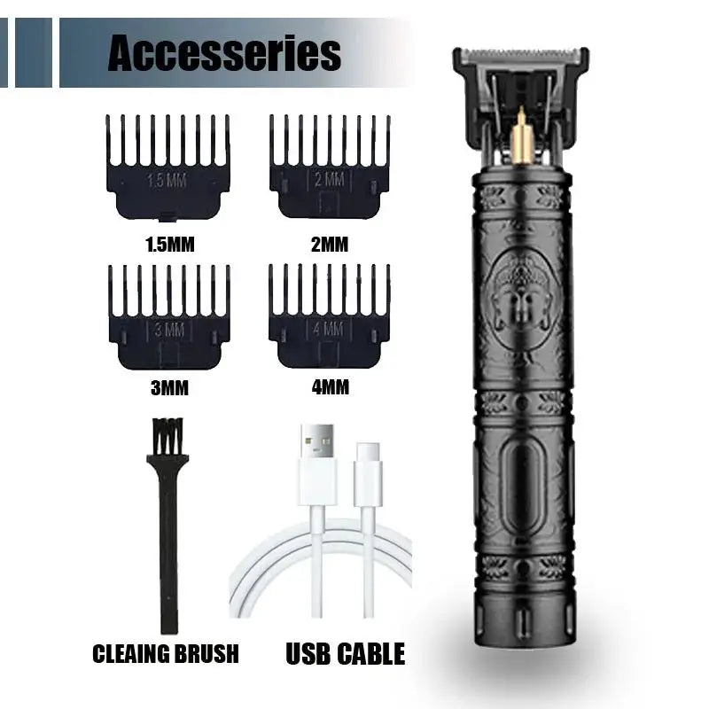 T9 Professional Hair Clipper For Men USB C Fast Charging Beard Body Hair Trimmer And Precision Electric Shaver