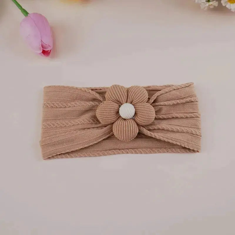 Cute Baby Headbands Flower Floral Elastic Soft Newborn Headbands For Baby Girl Children Turban Infant Hair Accessories