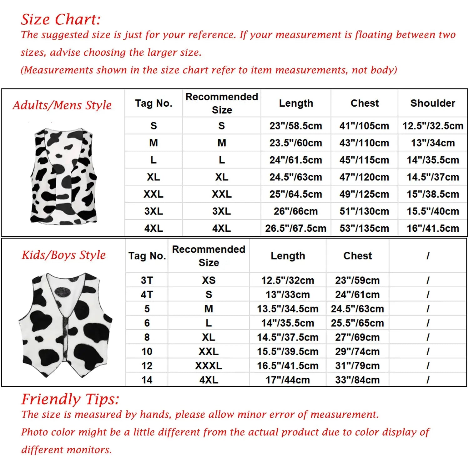 Men's cow-print sleeveless vest open-front flannel waistcoat by Simples Market, festival costume.