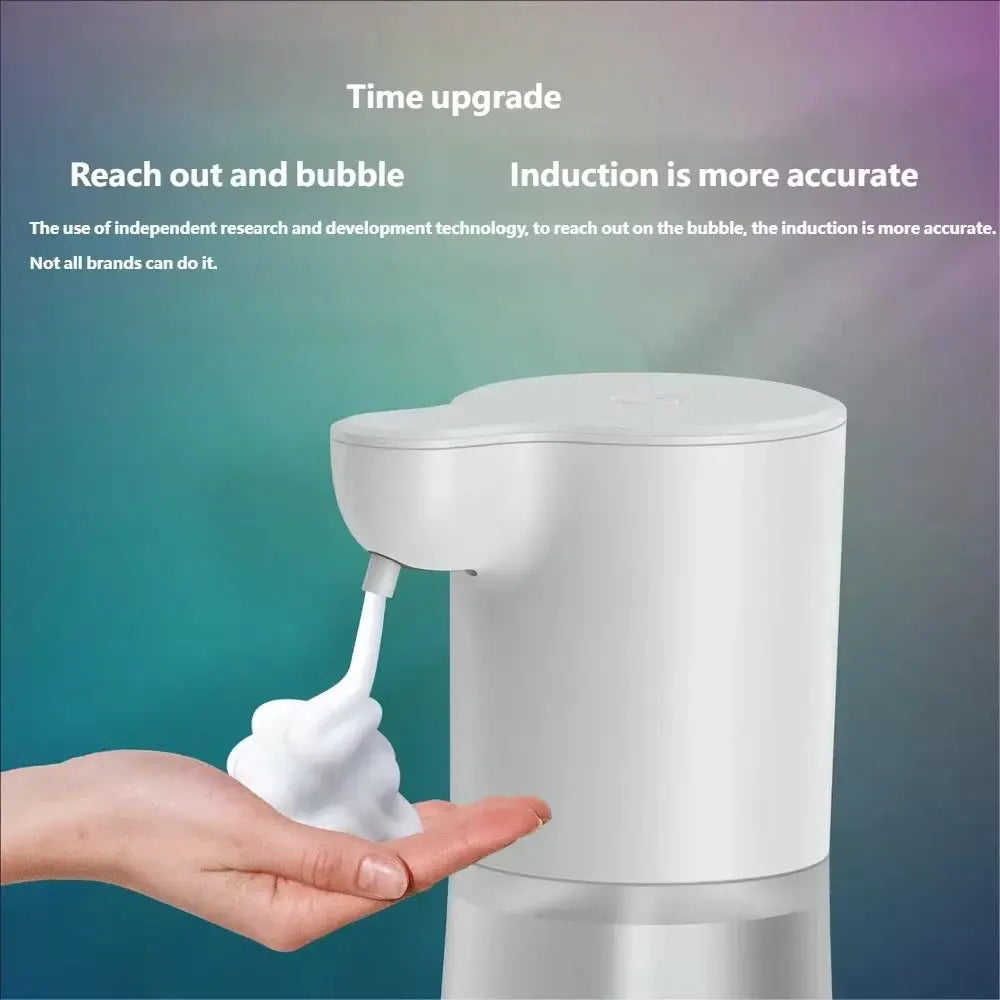 HOMEFISH smart sensor automatic soap dispenser, white 350ml, USB charging, contactless foam