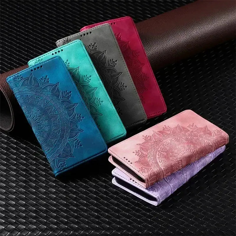 NovaGuard Magnetic Flip Leather Case for Samsung Galaxy S25 S24 Ultra S23 FE S22 S21 S20 S10 S9 Plus Note 20 Card Slot