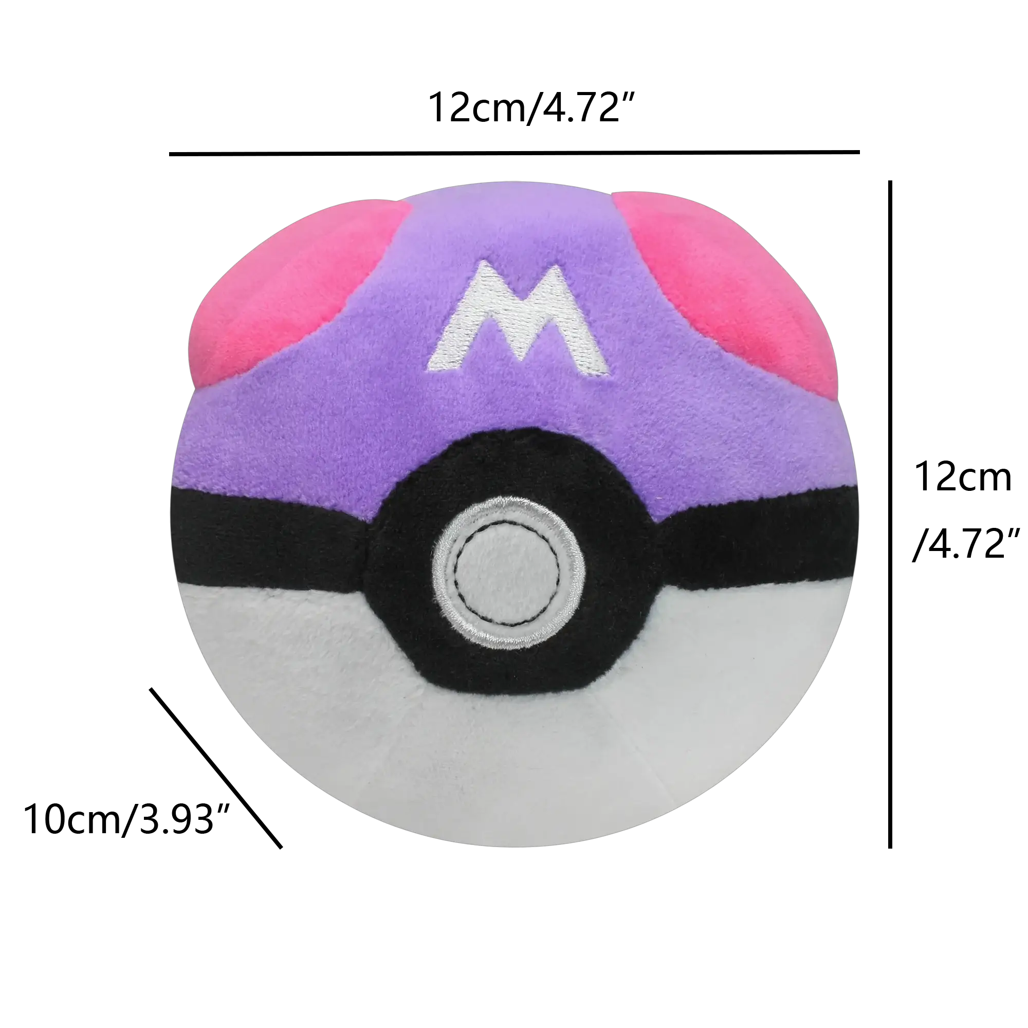 Poké Ball Plush Toys Set Master Ball Great Ball Ultra Ball Soft Stuffed Animals For Backpack Pendant Decoration