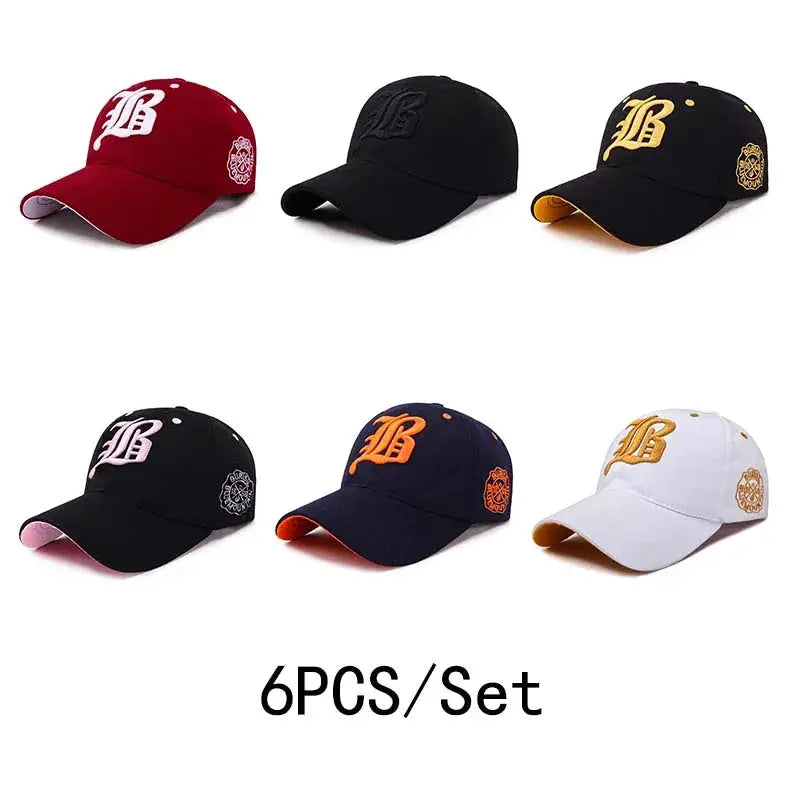 Unisex Cotton Baseball Cap With Embroidery Snapback Hip Hop Style Sun Hat Casual Dad Hat