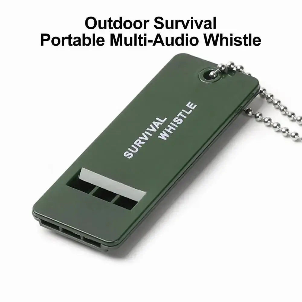 High Decibel Three Frequency Outdoor Emergency Survival Whistle for Camping Hiking Hunting and Safety Gear