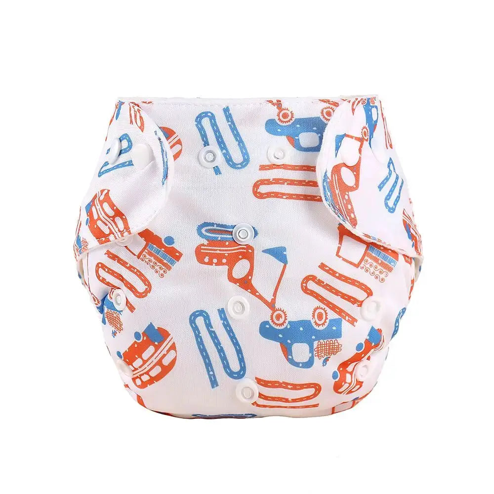 Eco Friendly Washable Reusable Cloth Diapers For Babies Grid Pattern Cotton Adjustable Training Pants 1 To 3 Years