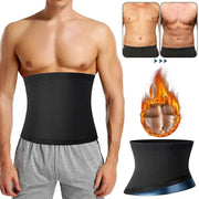 Mens Simples Market black abdomen reducer sauna waist trainer belt for belly slimming