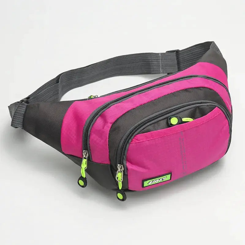 Travel Waist Bag Zipper Outdoor Sports Shoulder Bag Men's and Women's Waterproof Fashion Large - capacity Adjustable - Simples Market