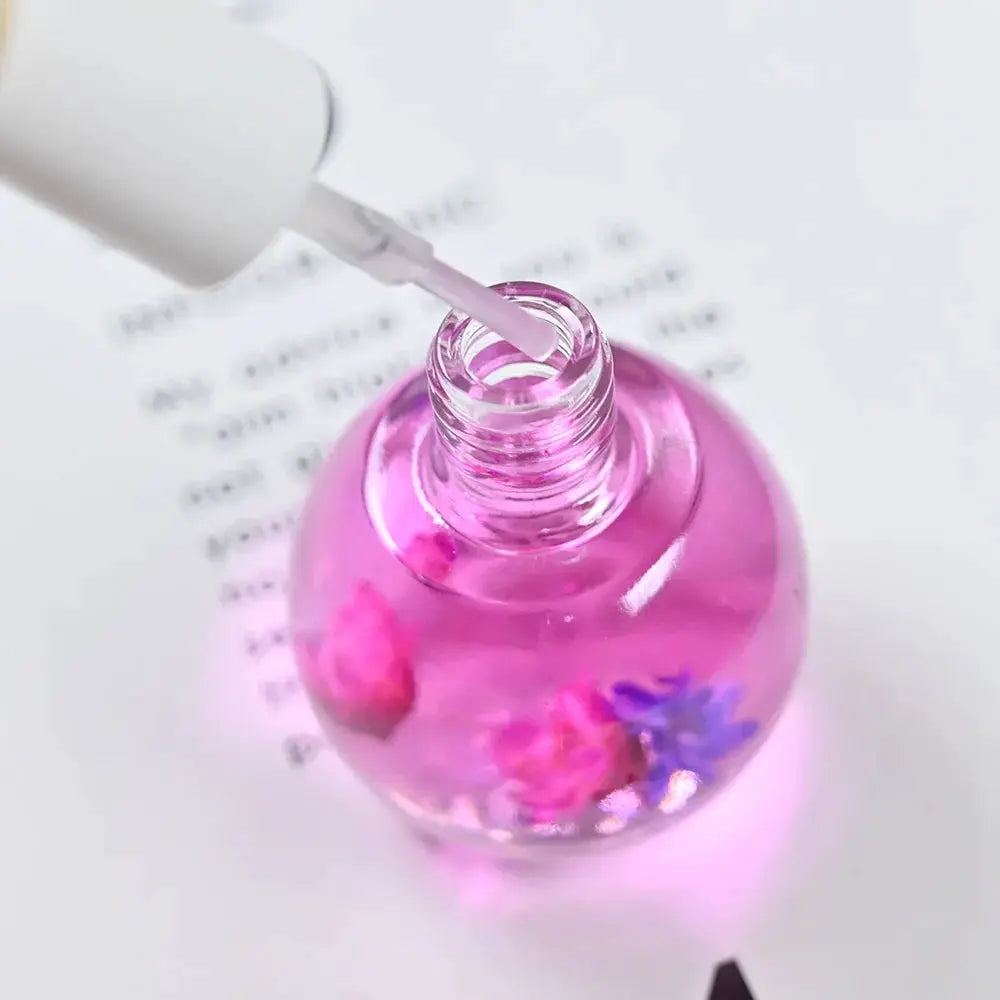 FloraNail 8 Flowers Nail Nutrition Oil With Dried Flower Infusions For Moisturized Cuticles And Nail Growth Support