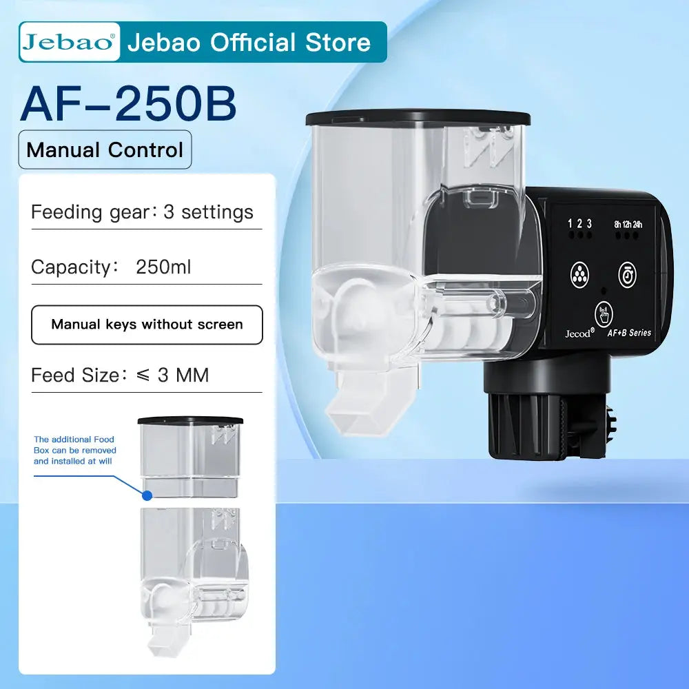 Jebao Jecod Intelligent Automatic Fish Tank Feeder With Digital Timer And WiFi Remote Control For Aquariums
