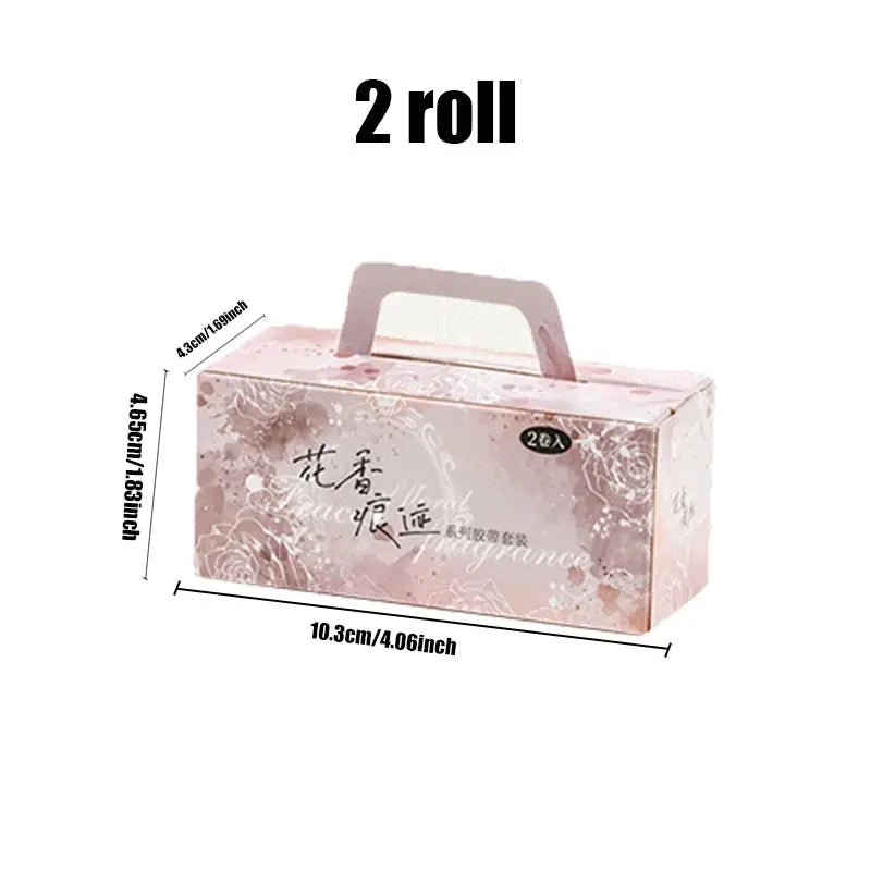 Mr Paper pastel watercolour PET boxed washi tape set, 2 rolls, Simples Market