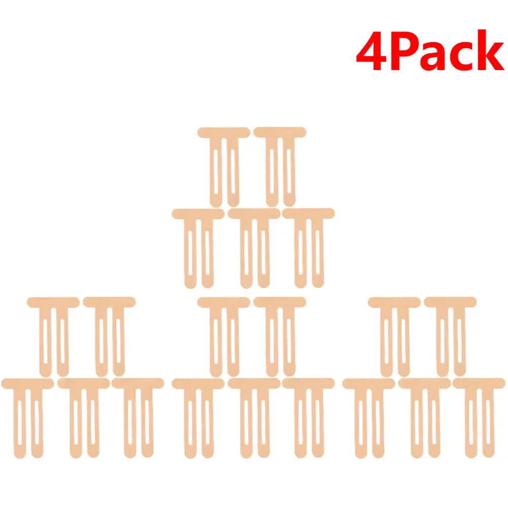 Kinesiology tape patches, peach color, 4-pack precut knee and shoulder athletic tape