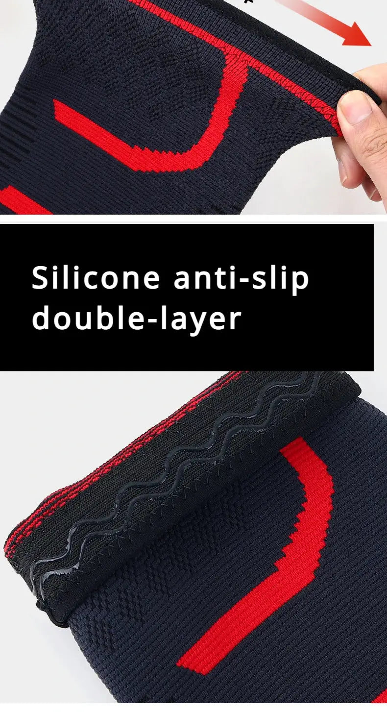 Elbow Support Brace Elastic Arm Sleeve For Sports Sweat Absorption Breathable Knit Universal Fit For Basketball Running