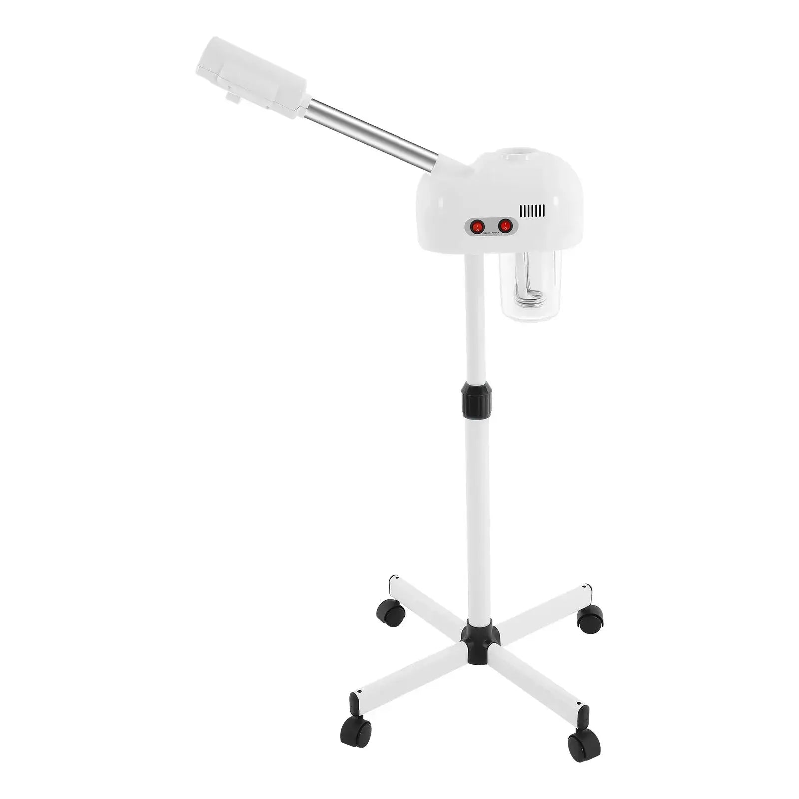 Ozone Facial Steamer by Simples Market on white adjustable stand with wheels