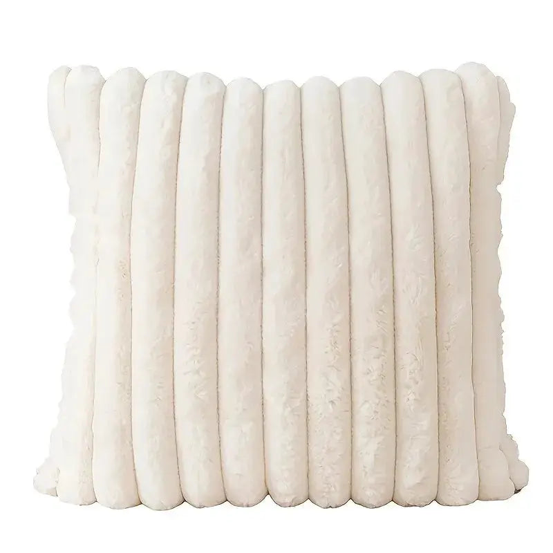 Pillow cover stripe corduroy, cream color by Simples Market; decorative cushion for sofa