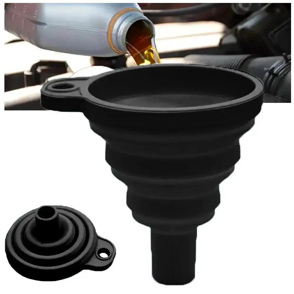 Car Long Stem Anti Splash Fuel Funnel For Gasoline And Oil Refueling Plastic Auto And Motorcycle Tool