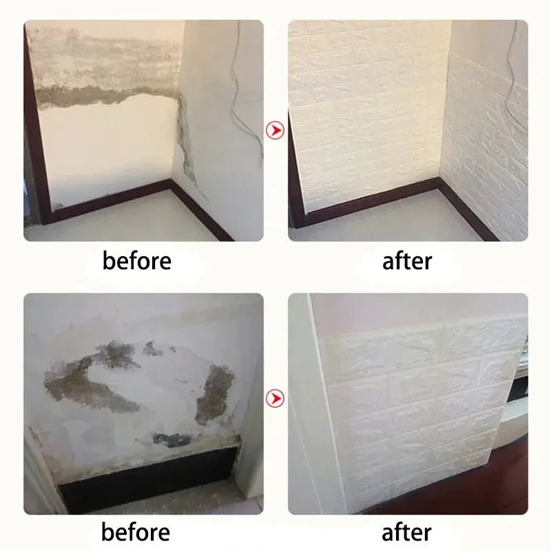 NovaHome 3D Foam Brick Wallpaper Roll Waterproof Self Adhesive Wall Decor For Living Room And Kitchen