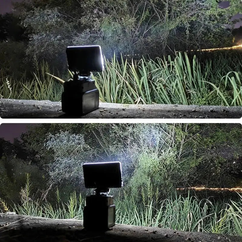 HOMEFISH Makita 18V LED work light on battery pack, black and portable camping flood lamp