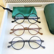 NovaVision Round Reading Glasses Ultralight Small Frame Blue Light Blocking Presbyopic Eyewear Diopters 1.0 To 4.0