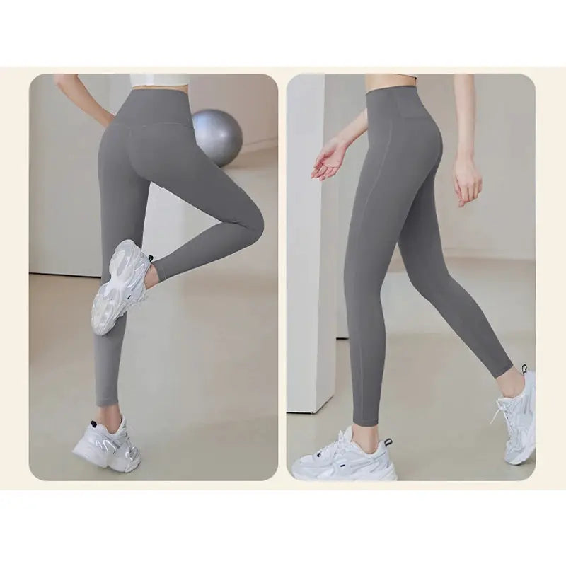Ribbed High Waisted Yoga Pants For Women Seamless Leggings With Tummy Control For Running And Training