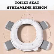 3 In 1 Travel Toilet Seat Foldable Blue Baby Potty Portable Silicone Potty Training Seat With Bags