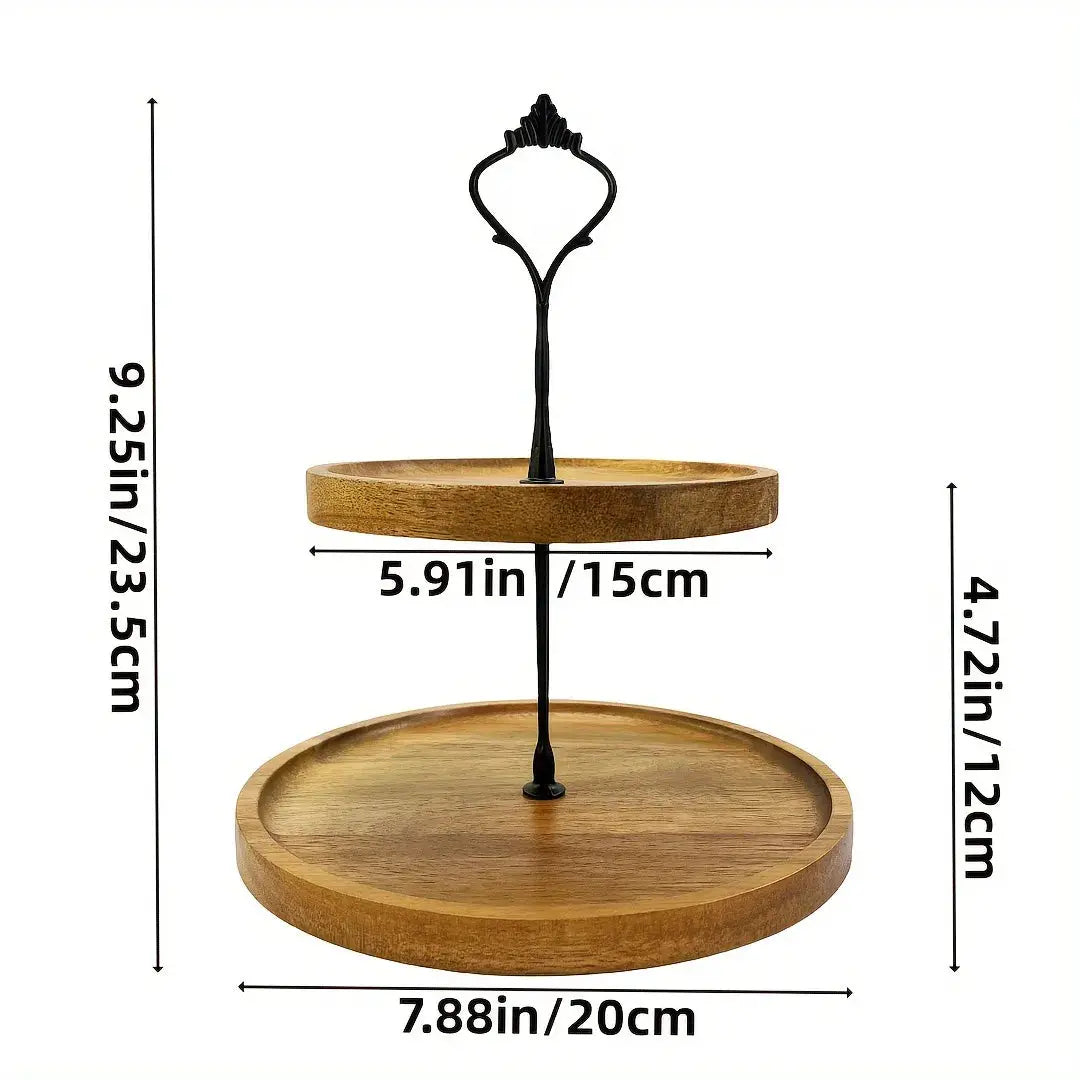 Japanese Solid Wood Fruit Plate Tray Set Multi Size Snack Platter
