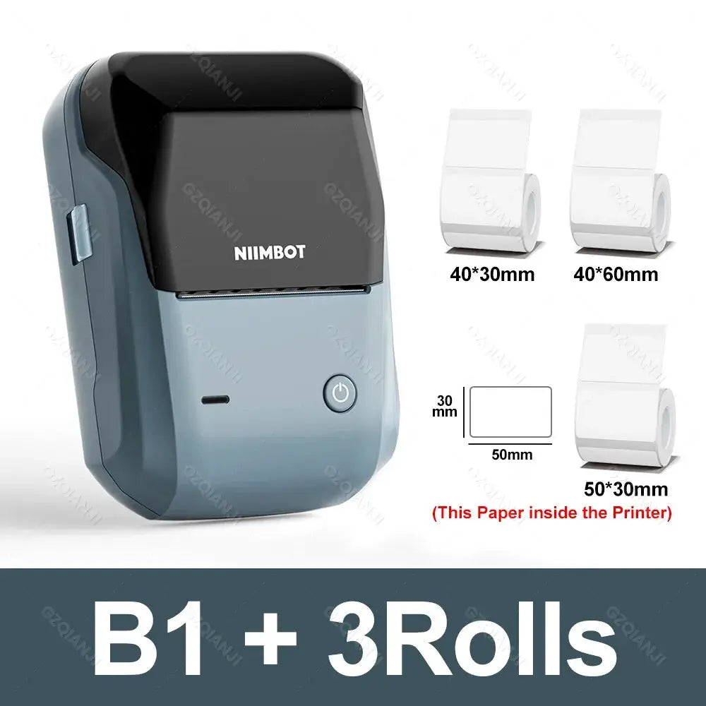 Niimbot B1 Mini Bluetooth Label Printer For Round UV Tags And Labels