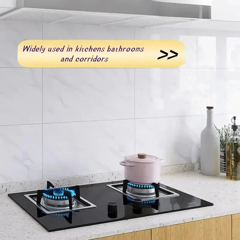 Simples Market self-adhesive marble-look tile wallpaper, 30x30cm, waterproof kitchen backsplash