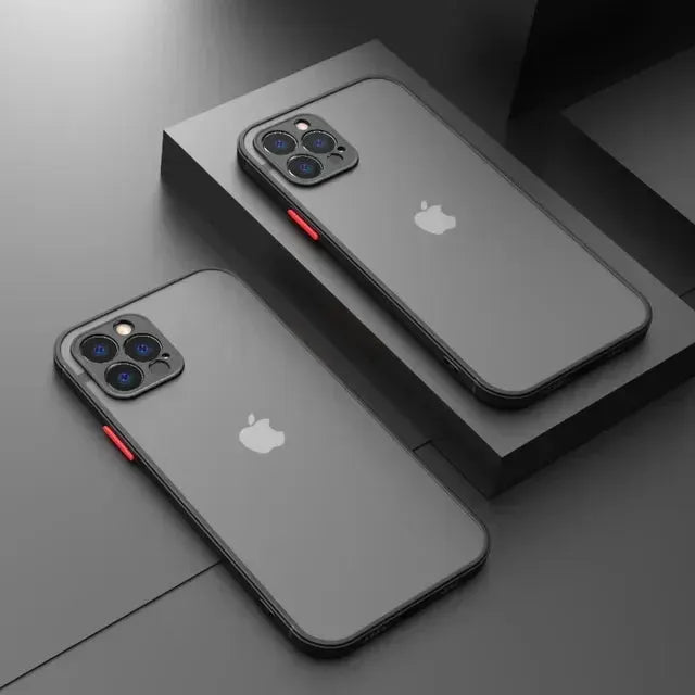 LuxGuard Matte Silicone Phone Case For iPhone 7 To 15 Pro Max Shockproof Anti Fingerprint
