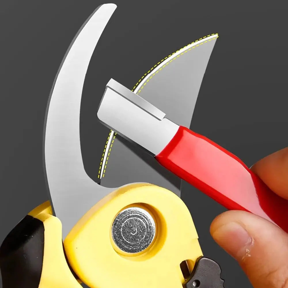Quick Sharpener For Blades Including Kitchen Knives And Garden Shears With Tungsten Carbide And Diamond Ceramic Surfaces