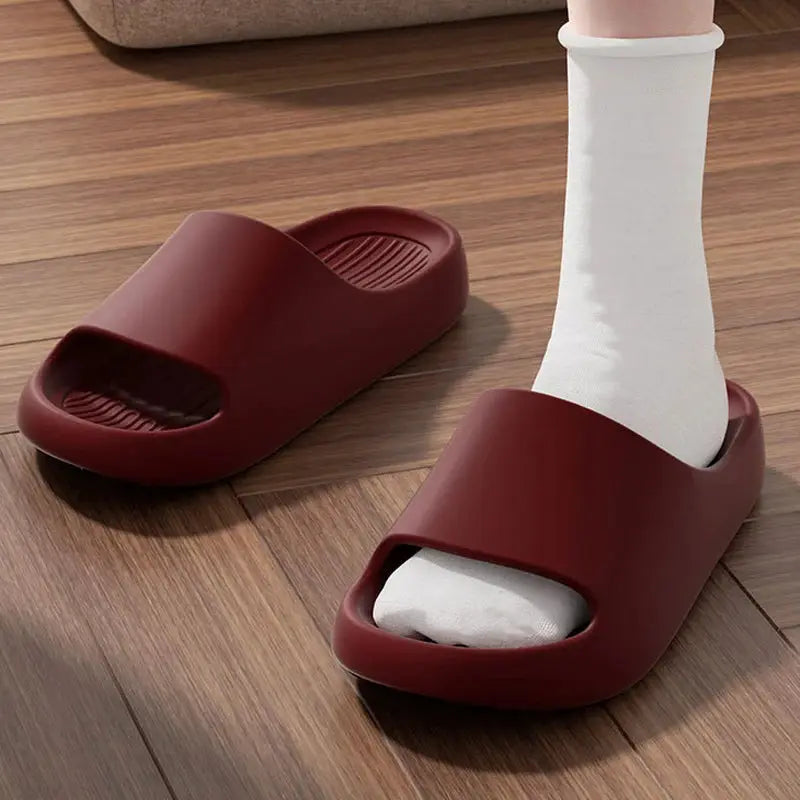 BrightPath Large Size Summer Slippers For Men And Women Lightweight EVA Open Toe Quick Dry Indoor Outdoor Slides