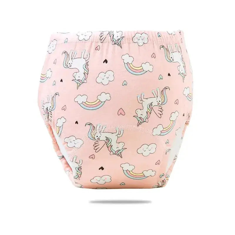 Breathable Cotton Baby Training Pants 0 to 3 Years Reusable Cloth Nappy Toilet Training Pants for Newborns