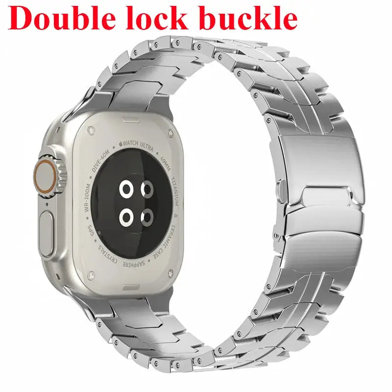 Stainless Steel Strap For Apple Watch Series 11 10 9 8 SE 3 46mm 45mm 42mm 44mm Metal Bracelet Band For iWatch Ultra 3/2/1 49mm