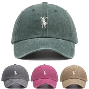 Grim Reaper Embroidered Baseball Cap For Men Women Soft Cotton Washed Adjustable Dad Hat