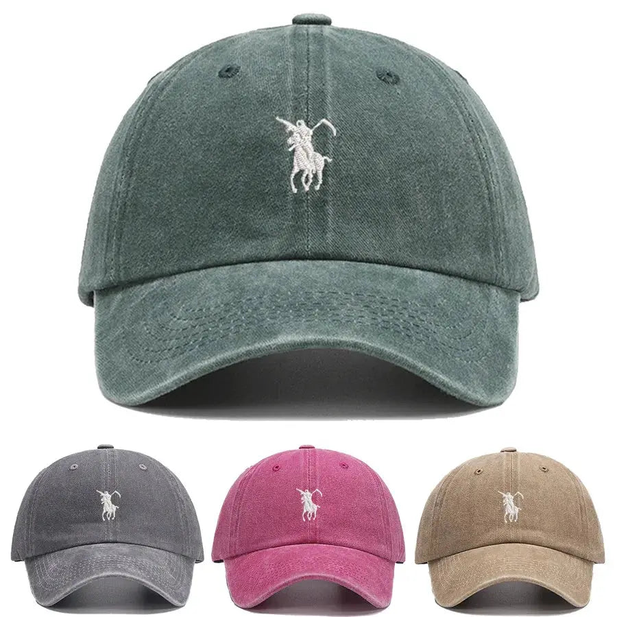 Grim Reaper Embroidered Baseball Cap For Men Women Soft Cotton Washed Adjustable Dad Hat